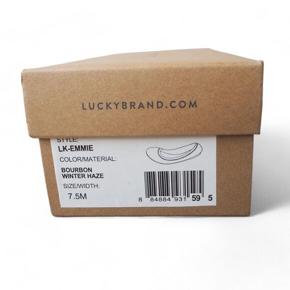 Lucky Brand Emmie Ballet Flats Bourbon Winter Haze (Brown) Women's 7.5M - Picture 12 of 12